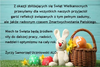 Życzenia świąteczne - Samorząd Uczniowski ALO